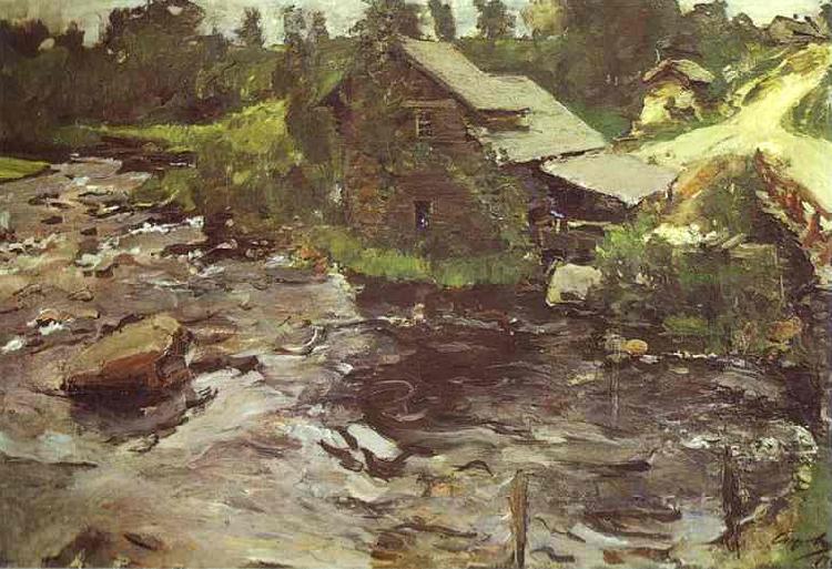 Valentin Serov Watermill in Finland Germany oil painting art
